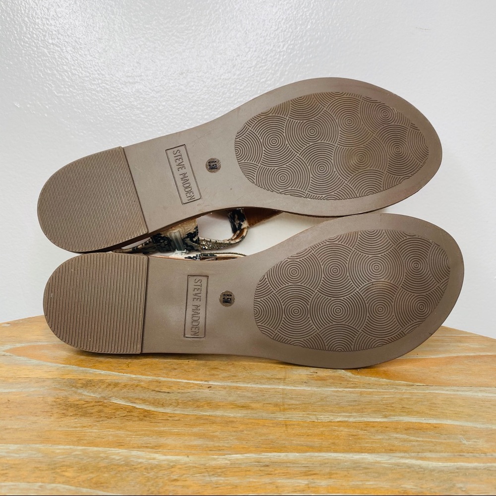 NWT Steve Madden Snakeskin Print Rhinestone Sandal - Picture 8 of 8
